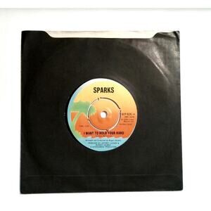 Sparks I Want To Hold Your Hand 7" Vinyl Record New Wave Glam Rock Beatles Cover